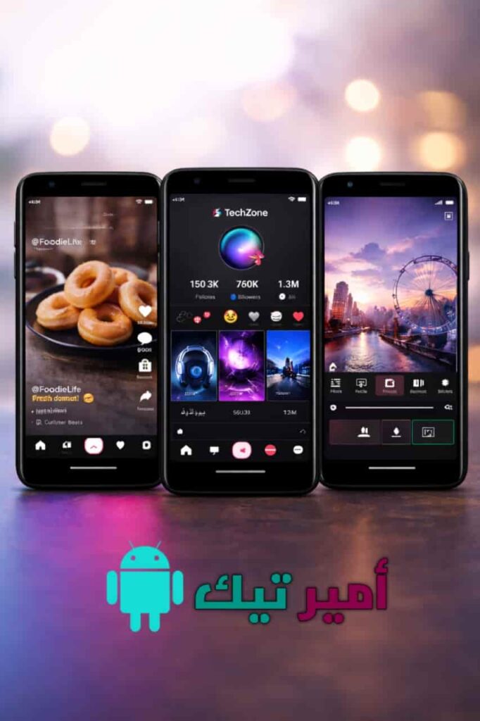 تحميل تيك توك ايفون للاندرويد TikTok مهكر APK بدون علامة مائية بخط وايموجي iOS آخر إصدار 2026